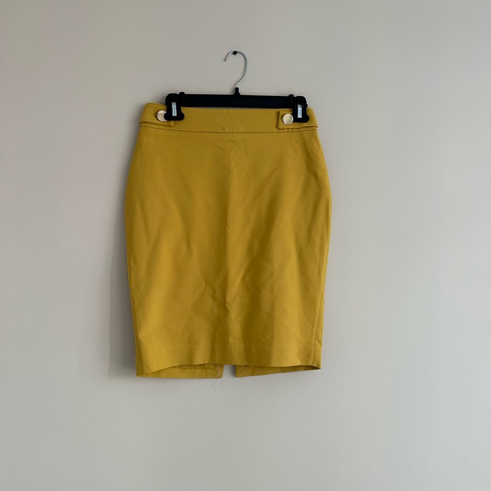 Express Yellow Pencil skirt